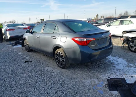 2016 Toyota Corolla S Plus from USA, damaged, VIN 5YFBURHE2GP530858